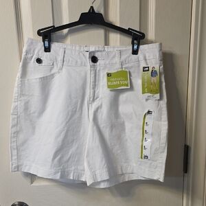 Lee Women's Classic White Bermudas